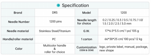 Derma Roller In Stock Microneedle Derma Roller DRS1200 derma roller skin