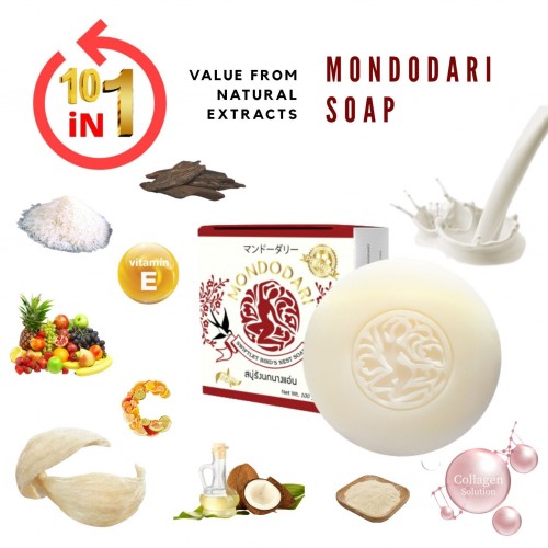Mondodari Swiftlet bird's nest soap with Agarwood Unique smell
