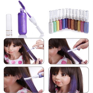 2018 Beautiful Hot Sales Package Girls Easy Colored Disposable Cheap Hair Dye with Brush