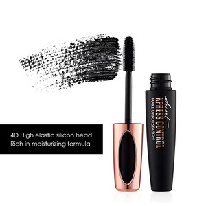 2018 New Makeup Black Waterproof Thick Long 4D Silk Fiber EyeLash Extension Mascara 4d mascara fiber