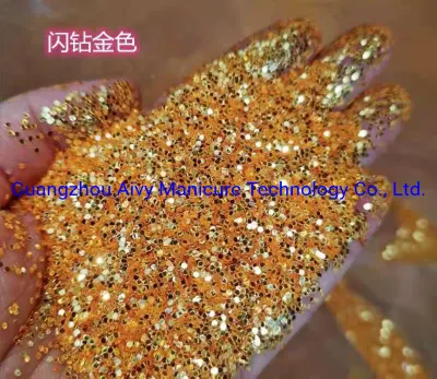 3D Nail Extension DIP System Organic Color Glitter Acrylic Powder