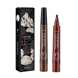 4 Fork Tip Eyebrow Pencil Waterproof Liquid Eyebrow Pen Tattoo Pencil For
