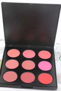 9 colors make up private label high pigmented blush palette