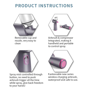 Airbrush with Mini Compressor for Makeup