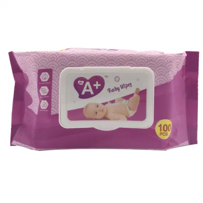 Alcohol Free Wipe 80/100 Baby Wipe Disposable Baby Wet Wipes