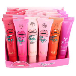 Amazing 6 Colors Waterproof Liquid Makeup Lip Stick Long Lasting Lipstick Tint Tear Pull Lip Gloss
