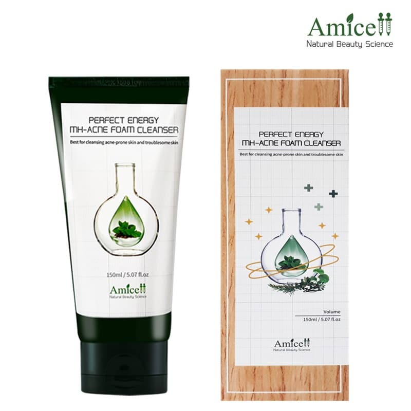 Amicell Skin Care Perfect Energy MH-Acne Foam Cleanser Facial Wash Cosmetic 
