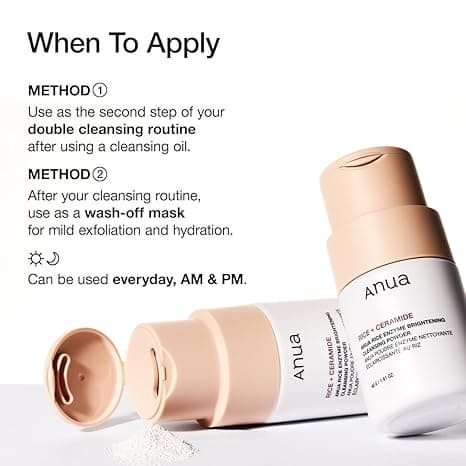 Anua Rice Enzyme Brightening Cleaning Powder 40g