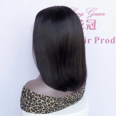 Best Selling Factory Wholesale Unprocessed Virgin Natural Human Hair Bob 13X4 Transparent HD Lace Front Wigs for Black Woman