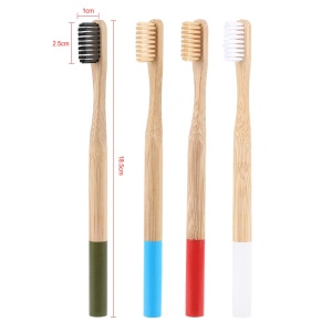 Biodegradable Handmade Natural Bamboo Wooden Handle Toothbrush