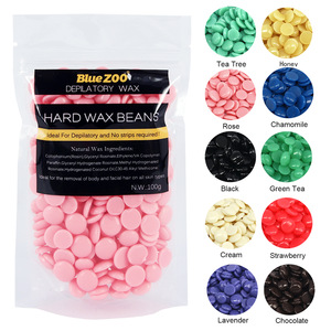 BlueZOO OEM/OBM/ODM 100g Rose Pink Depilatory Waxing Products Hard Wax Pellets for Hair Removal