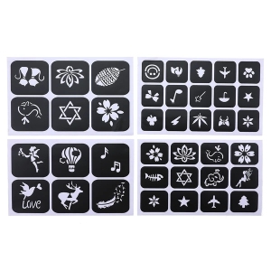 Colorful Waterproof Tattoo Pattern Painted Glitter Diamond Tattoo Glitter Set 24 Colors glitter tattoo kit