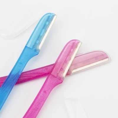 Colorful Women Eyebrow Shaving Razor 3 Pack Private Label Eyebrow Trimmer Shaver