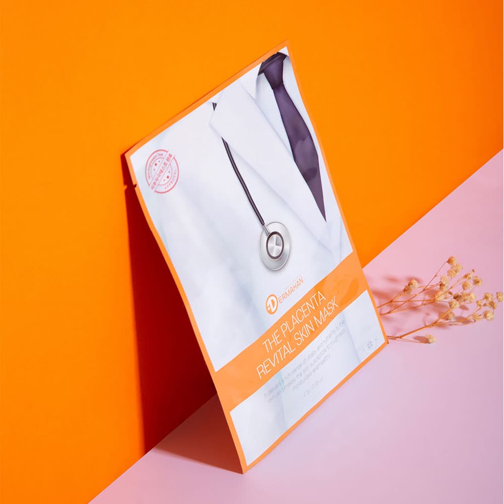 Dermahan The Placenta Revital Skin Mask 27g x 10ea