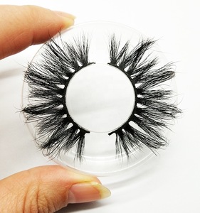 Eyelash vendor wholesale high quality siberian mink fur false eyelashes 3d mink lashes 25mm eyelashes