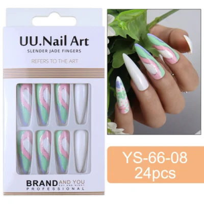 Gel Nail Tip Full Colour Fingernail Water Drop Traceless Nail Tip