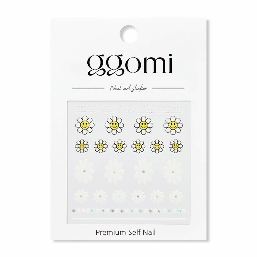 ggomi Nail Art Sticker Trendy Design 2D DIY Décor Easy Home Beauty Care OEM ODM Custom Salon Quality