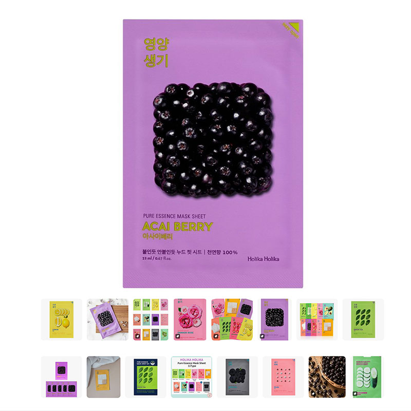 (Holika Holika) Pure Essence Mask Sheet - Acaiberry