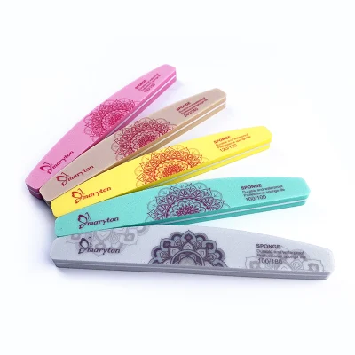 Hot Selling Custom Logo Professional Sponge Polishing Nail File and Buffer Block