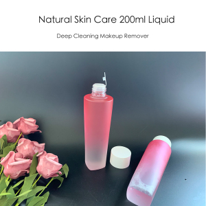 Hot selling Pink Bottle Deep Clear Vegan Makeup Remover