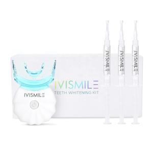 IVISMILE Custom Package Tooth Bleaching Gel Teeth Whitening LED Kit Private Label