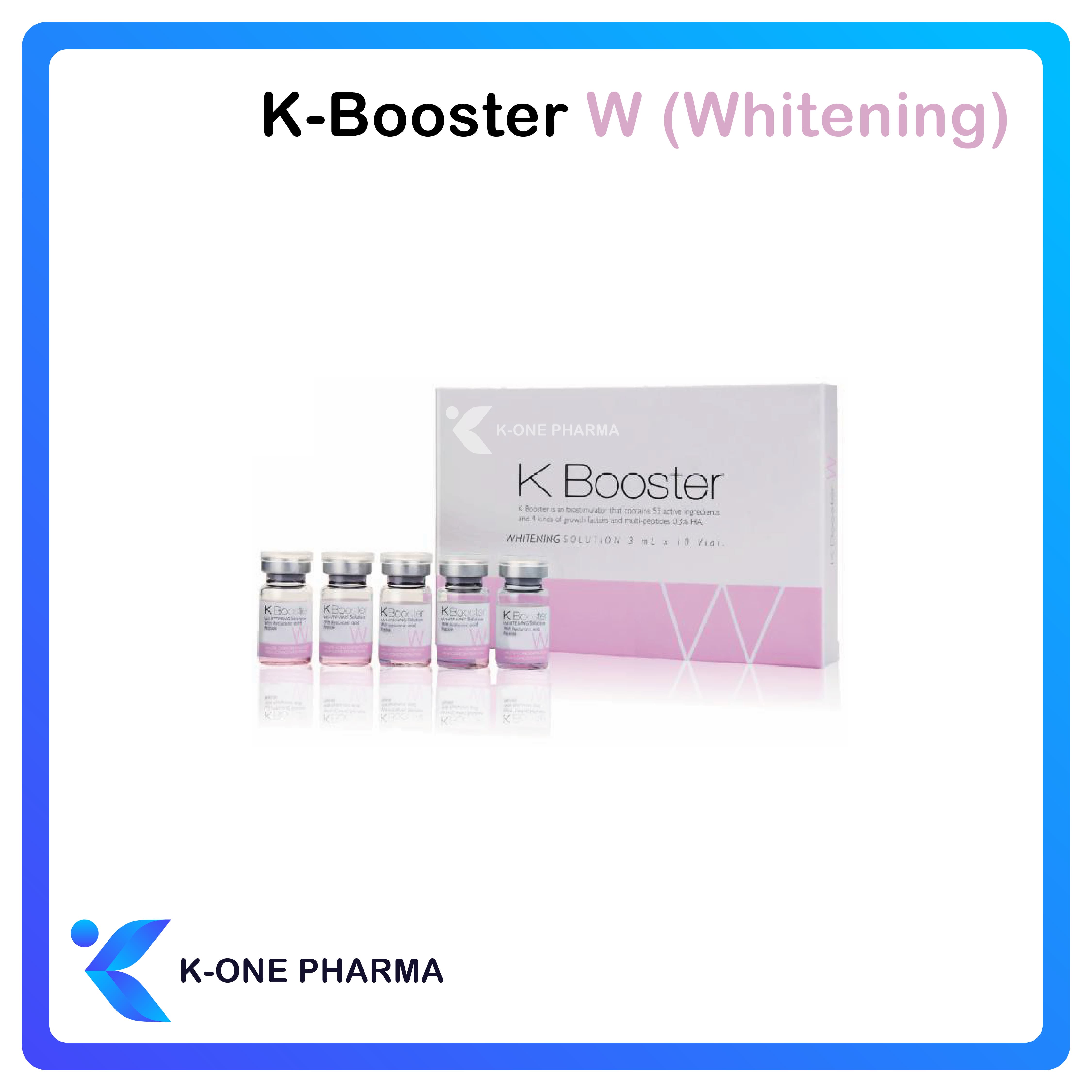 K-Booster W Whitening Revitalization Remove Fine Line Skin Booster Plumping Skin Firmness Hydration 