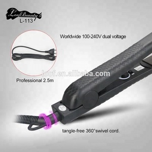Loofbeauty Rechargeable 2 in 1 Hair Straightener Curling Iron