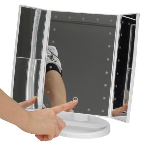 Makeup Vanity Mirror with 24 LED Lights Magnification Mirror with Touch Screen Adjustable Rotation