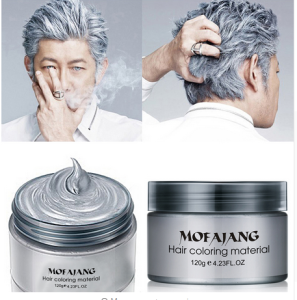 MOFAJANG 120G Hair Styling Pomade Temporary Easy Wash Mud Hair Color Wax