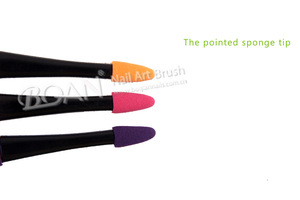 New Arrival 6 Pcs Plastic Makeup Eyeshadow brush set with Sponge tip Eyeshadow Applicator