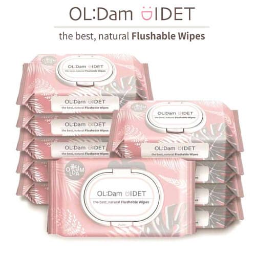 Oldam Flushable Bidet Original Wet Wipes