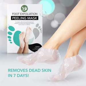 Private Label Foot Skin Care Exfoliating Custom Label Peeling Foot Mask 2 pack