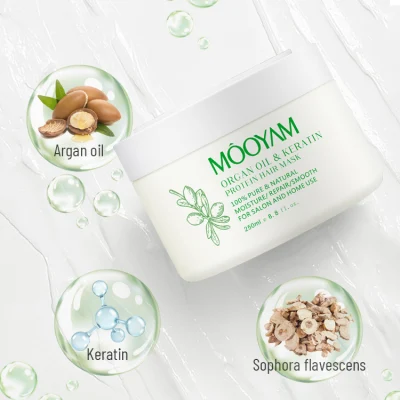 Private Label Nutrition Smoothing Hair Care Treatment Mask Moisturizing Repairing Protein Argan Oil Keratin Hair Mask