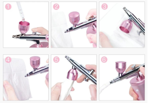 Rejuvenating facial set tattoo ink cup rechargeable spray gun airbrush