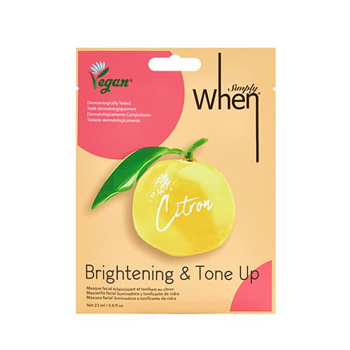 Simply When Vegan Citron Brightening &amp; Tone Up Mask
