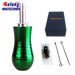 Solong Tattoo New Aluminum Tattoo Grip for All Coils & Rotary Tattoo Machine 30MM Full Adjustable with Needle G205
