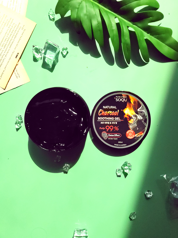 SOQU Natural Soothing Lines Gel(tomato, snail, lavender, mango, pomegranate, coconut, charcoal)