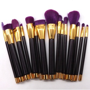 Supply 15 pcs Cosmetic Brushes Set Loose Powder Blush Eye Beauty Tool Makeup Brush Kit