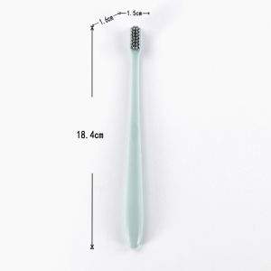 TRAVEL-SPECIFIC IMPORTED NYLON BRISTLES RECTANGLE  SMALL HEAD PLASTIC TOOTHBRUSH