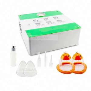 Vacuum cupping therapy cups sucking machine breast vibration massager