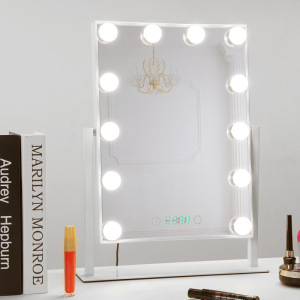 Vanity Makeup Mirror with Linghts, Hollywood Led Bullb Vanity Lighted Make up Mirror for Girls,Table Desk Top Lights for Dressin