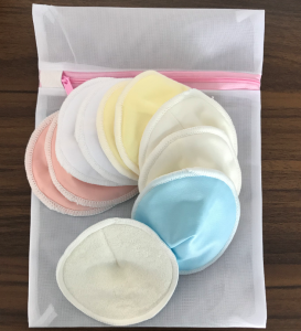 Washable Breast Pads Leak Proof Organic Bamboo Contoured Reusable Nursing Pads Super Absorbent Breastfeeding Pads