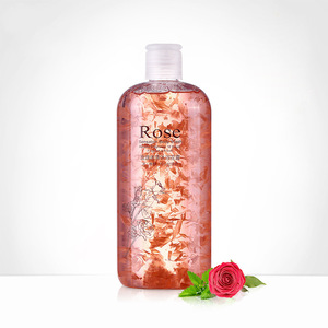 wholesale 500ml Flower petals Rose Jasmine Marigold Chamomile liquid moisturizing body wash skin whitening shower gel oem