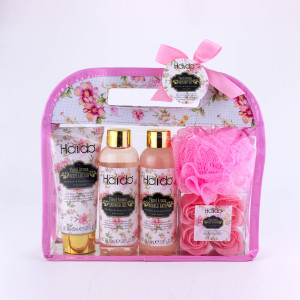 Wholesale moisturize body care spa wire basket bath and body gift set