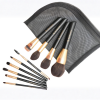 IDA Beauty Makeup Brushes Set Professional – 10-Piece Cluster L Makeup Brush Set | Vegan, Halal, Cruelty-Free | Seamless Blend & A