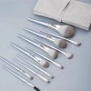 12PCS Professional Makeup Brush Set with Matte Silver Design – Low MOQ OEM Private Label Supplier