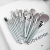 12PCS Professional Makeup Brush Set with Matte Silver Design – Low MOQ OEM Private Label Supplier