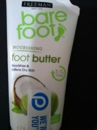 FREEMAN BARE FOOT LIME + COCONUT NOURISHING FOOT BUTTER SOFTENS DRY SKIN NOURISH