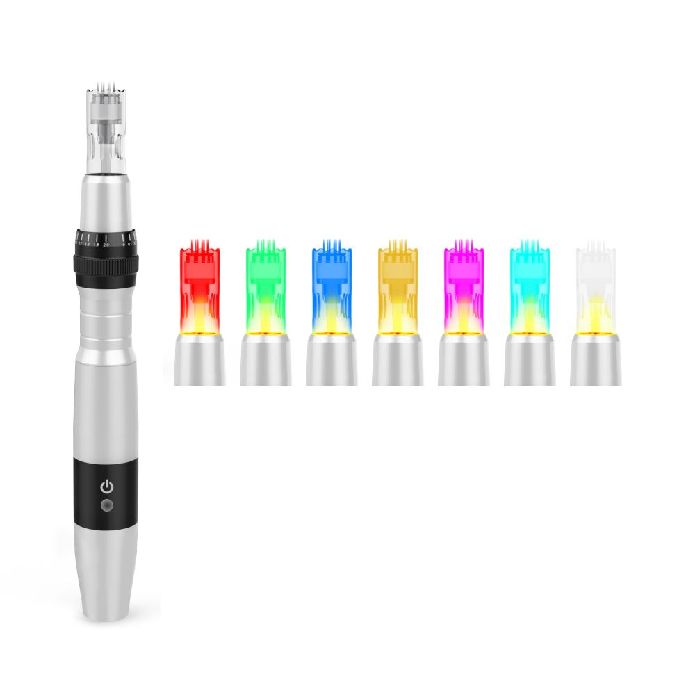 LED derma pen micro needle therapy - DermaRollingSystem.com