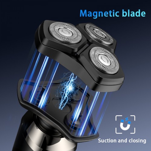 Factory Wholesale Electric Rotary Shaver 4 in 1 Waterproof Portable Electric Beard Trimmer Facial Electric Shaver Men